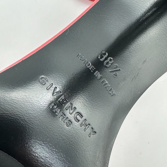 GIVENCHY 105 G Cube Monogram Signature Logo Heels Leather Sandals Shoes - Picture 14 of 16